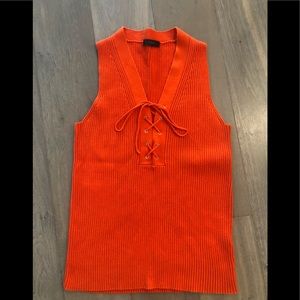 J Crew ribbed sleeveless top